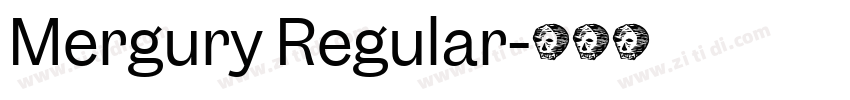 Mergury Regular字体转换